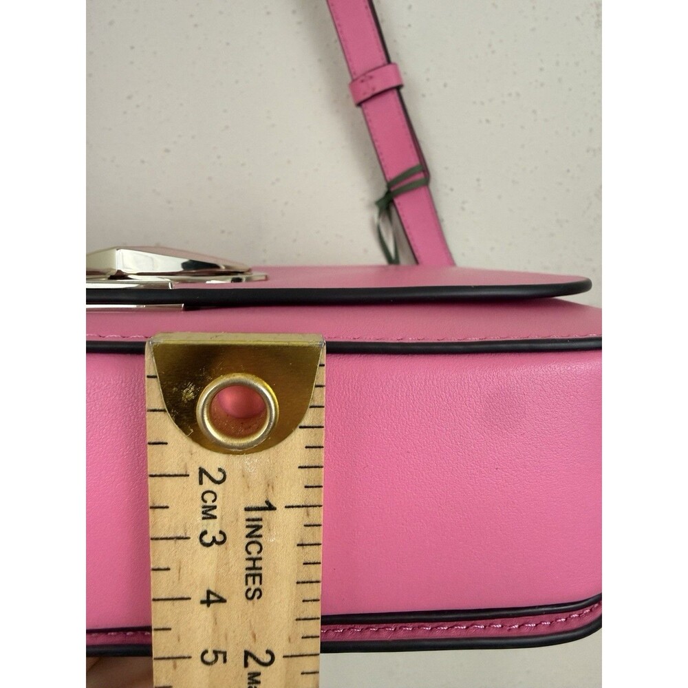 Kate Spade New York Nicola Twistlock Medium Heart Shoulder Bag Leather Crossbody - Picture 10 of 15